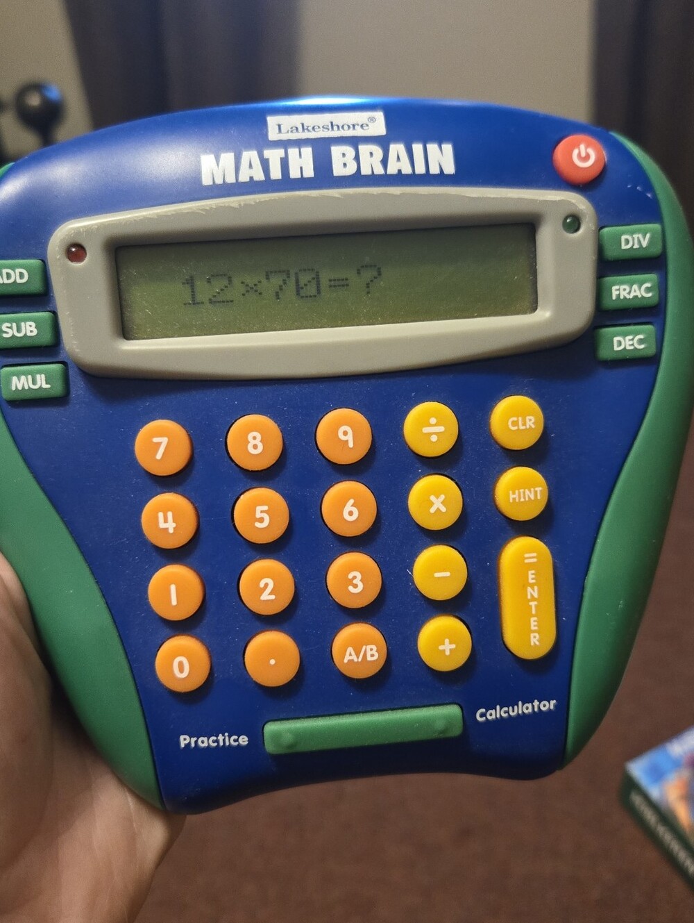 Math Brain Math Calculator Game For Learning Add Sub Multiplication Division - Picture 2 of 2
